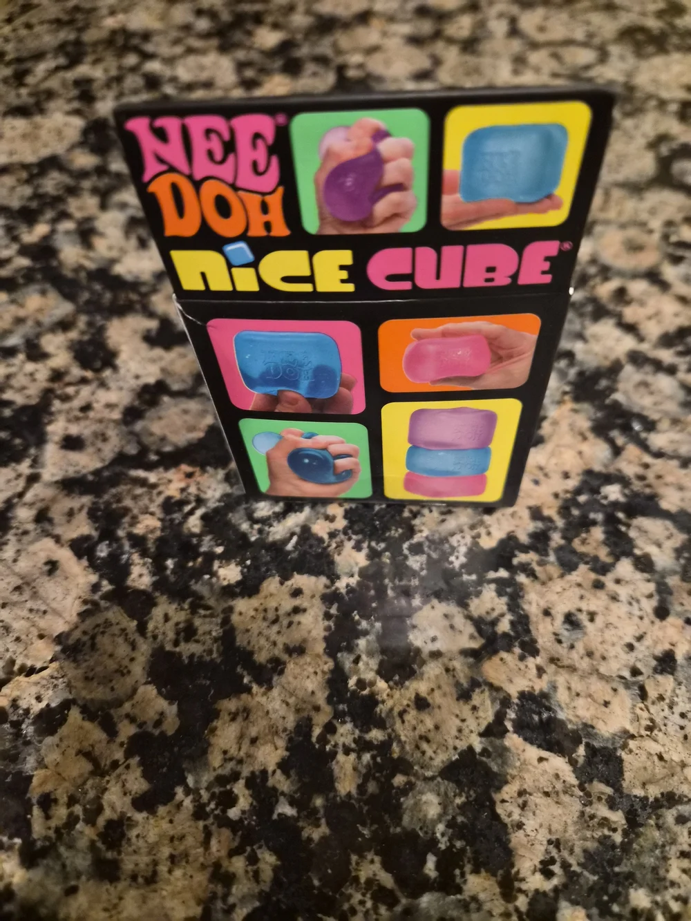 NeeDoh Nice Cube Super Solid Squish - Teal Blue